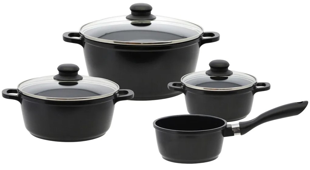 Elo 62440 Set de oale de bază din aluminiu turnatnegru cu 4 piese