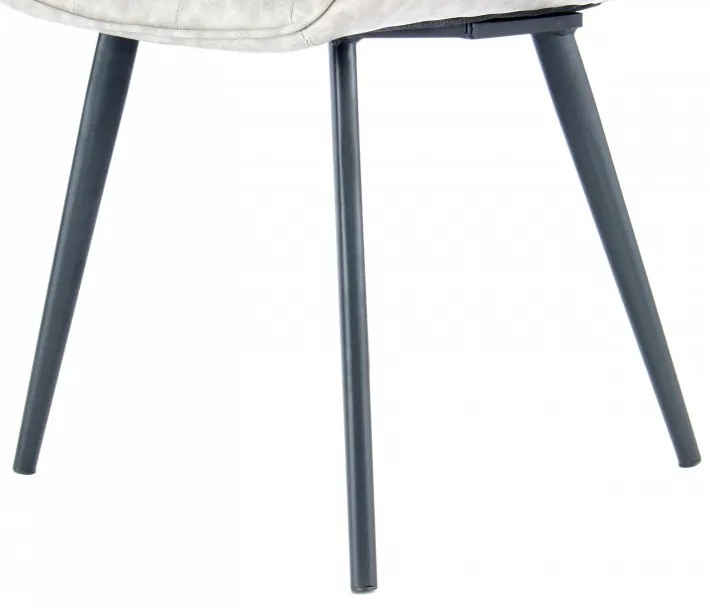 Set 2 scaune Demi gri/negru