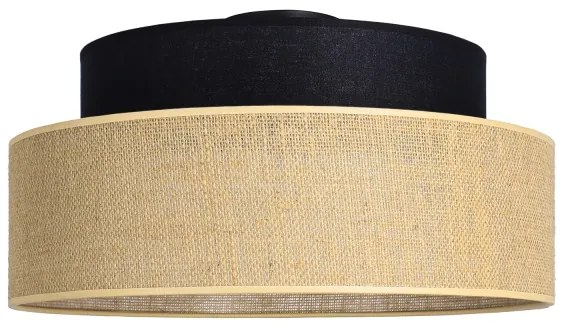 Plafonieră BOHO 1xE27/60W/230V negru/bej