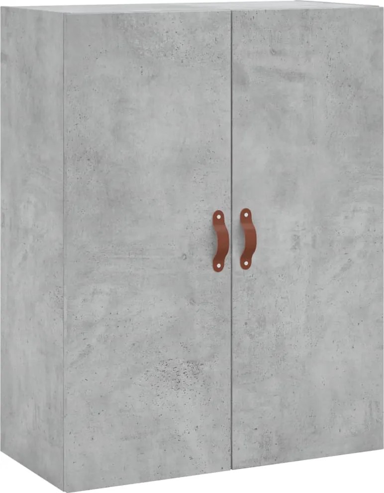 vidaXL Dulap cu montaj pe perete, gri beton, 69,5x34x90 cm