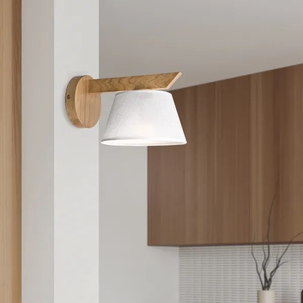 Aplică Brilagi ANTHONY 1xE14/40W/230V stejar/alb