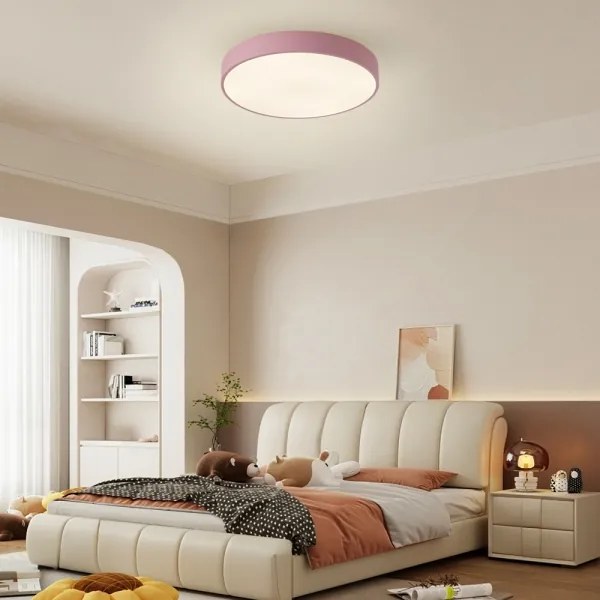 Brilagi - Plafonieră LED dimabilă POOL LED/48W/230V 3000-6000K 40 cm roz+telecomandă