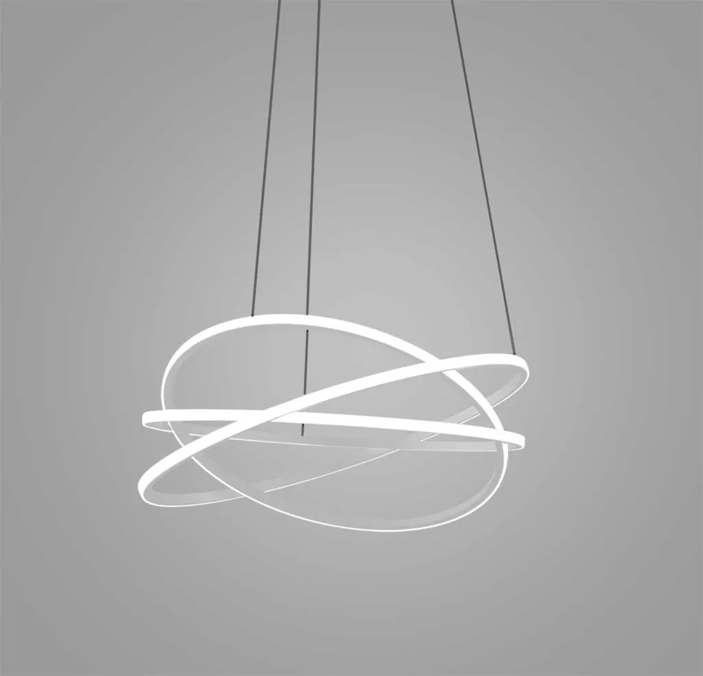 Lustra LED circulara design modern ATIA 80cm alb sau negru