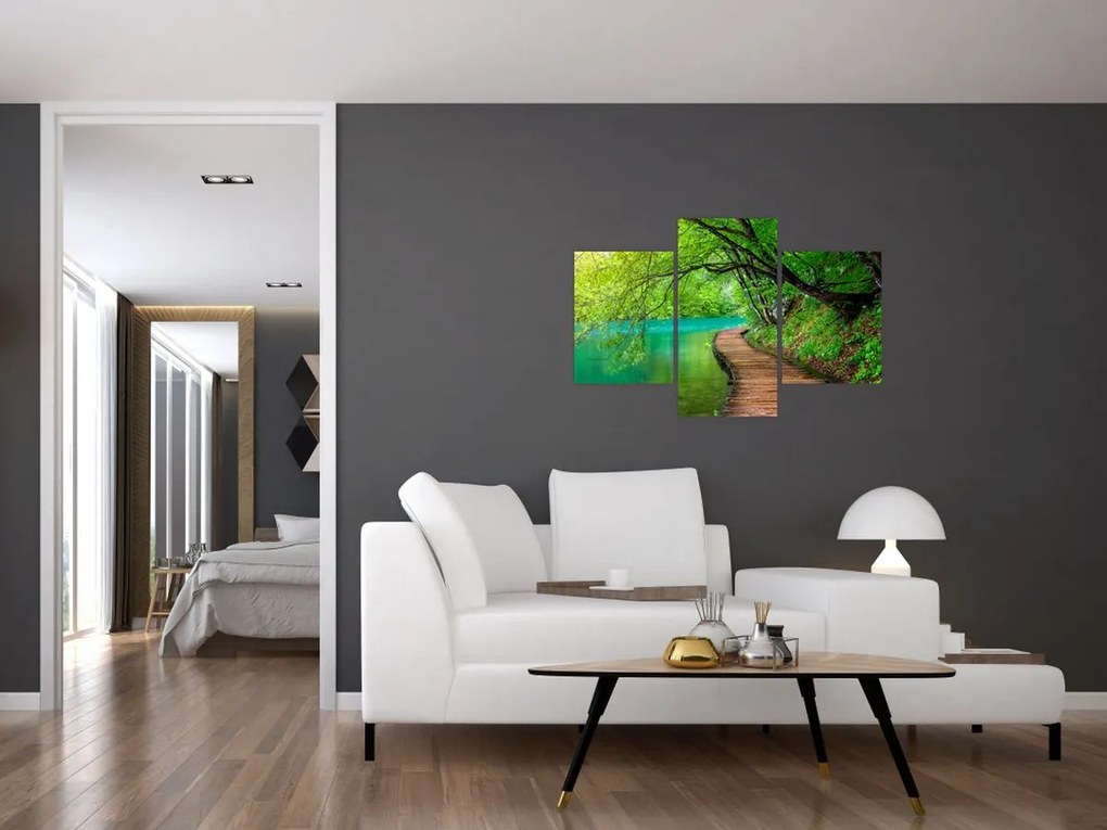 Tablou - Lacurile Plitvice (90x60 cm)