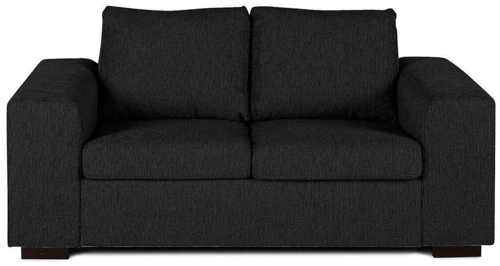 Set mobilier tapițat Scandinavian Choice 414Negru, Tapiterie, Picioare: Plastic