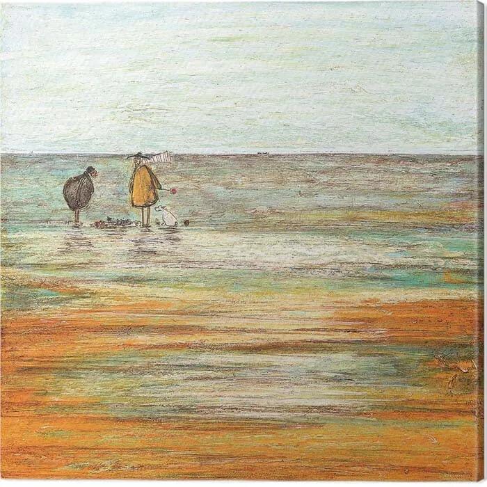 Tablou canvas Sam Toft - Sandcastle Progress Report, (40 x 40 cm)