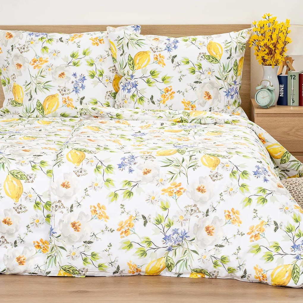 Lenjerie de pat din bumbac 4Home Lemon Delight ,140 x 220 cm, 70 x 90 cm, 140 x 220 cm, 70 x 90 cm