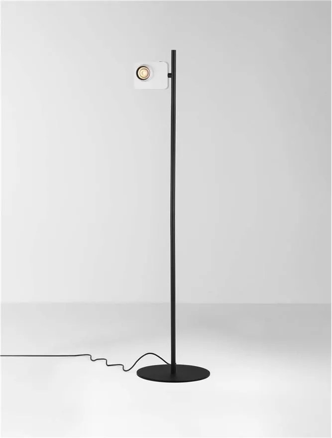 Lampa de podea LED cu spot directionabil stil minimalist KEDROS alb