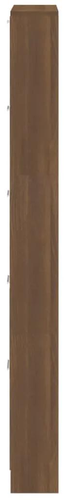 Pantofar, stejar maro, 59x17x169 cm, lemn compozit 1, Stejar brun, 59 x 17 x 169 cm