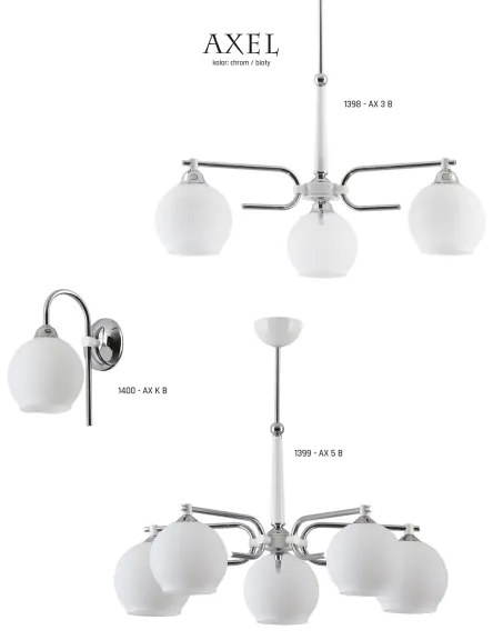 AXEL AX 5 B - Lustra  5xE27/60W/230V