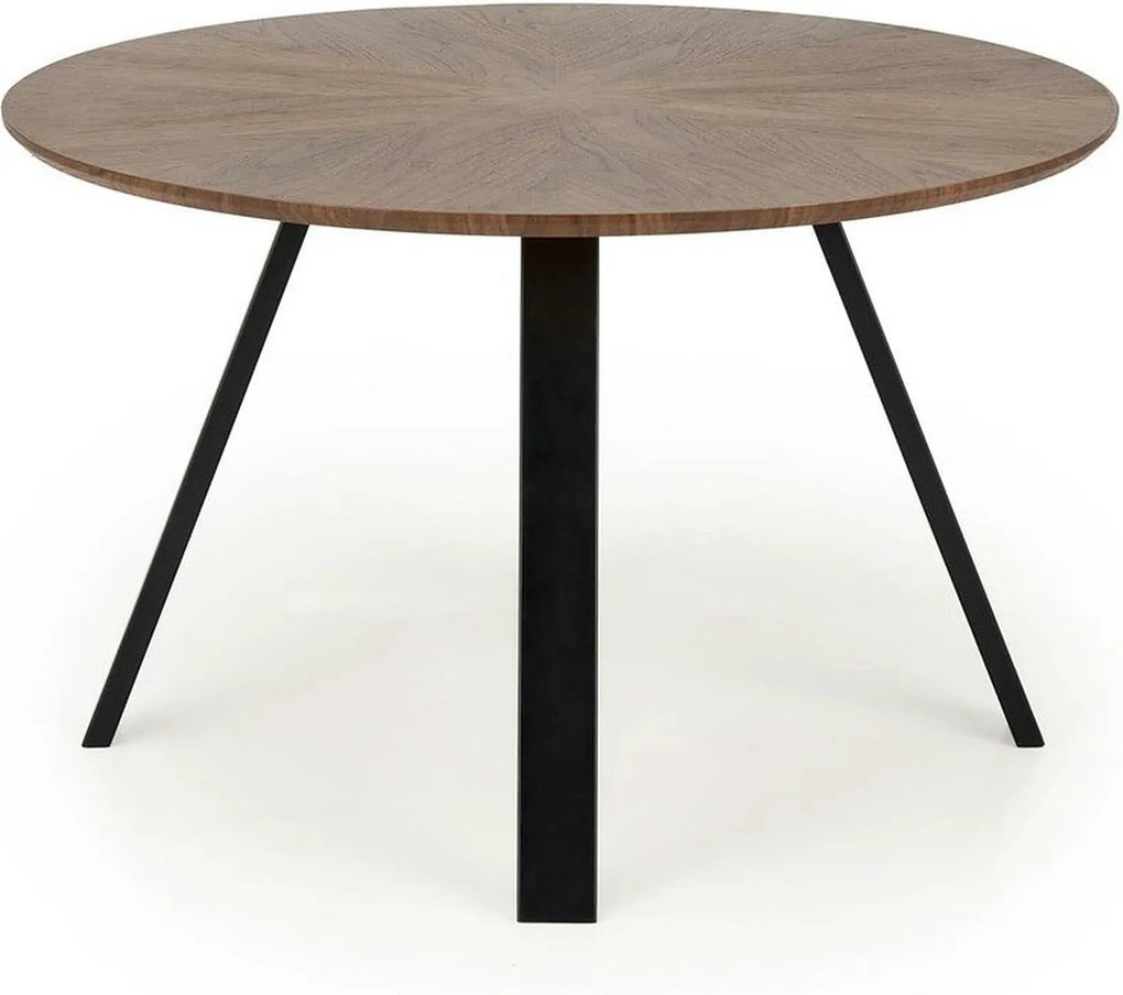 Masa DANILO, nuc/negru, 120x74 cm