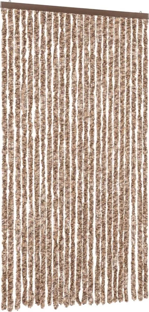 vidaXL Perdea pentru insecte, bej și maro închis, 100x230 cm Chenille