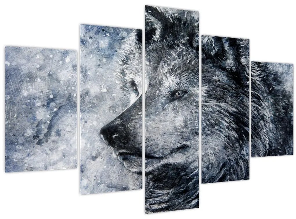 Tablou - Lupul din desene animate (150x105 cm)