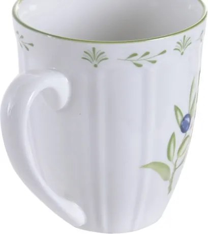 Cană stil Mediterraneean verde , din portelan , "Oliv"
