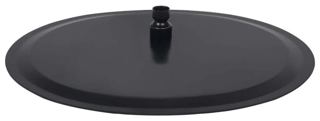 Cap de dus tip ploaie rotund, negru, 40 cm, otel inoxidabil 1, Negru,    40 cm