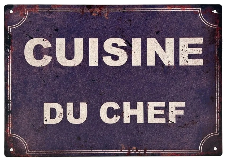 Decorațiune metalică Antic Line Cusine Du Chef
