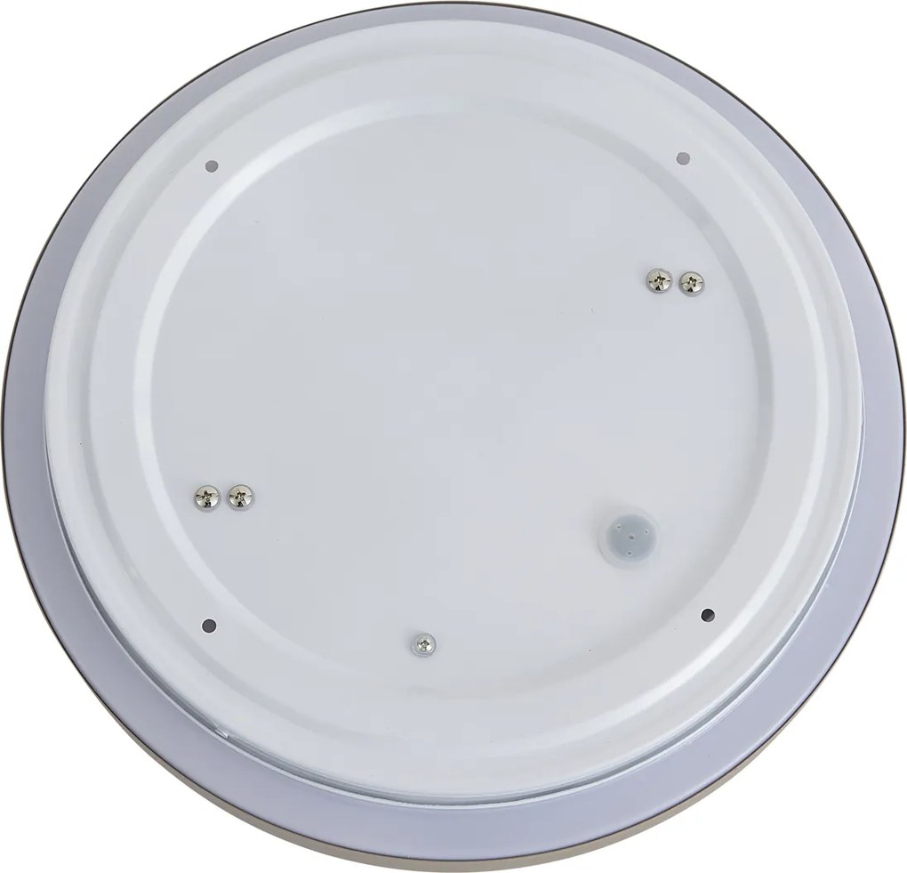 Plafonieră modernă Taupe cu alb 34 cm cu 2 lumini IP44 - Walden
