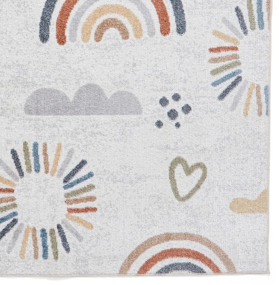 Covor pentru copii crem 80x150 cm Vida Kids Rainbow – Think Rugs