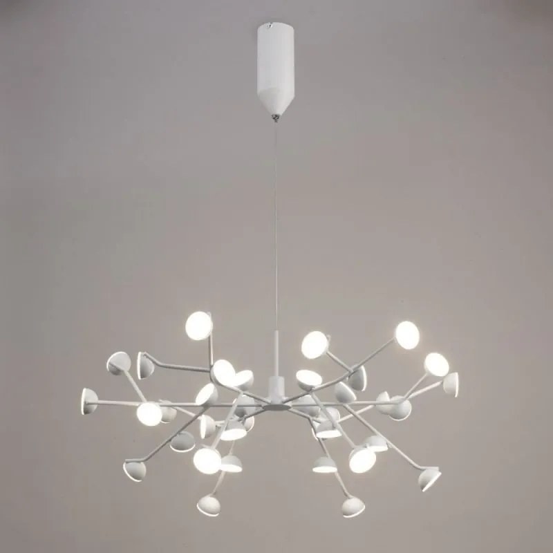 Lustra LED dimabil design modern ADN alb Large