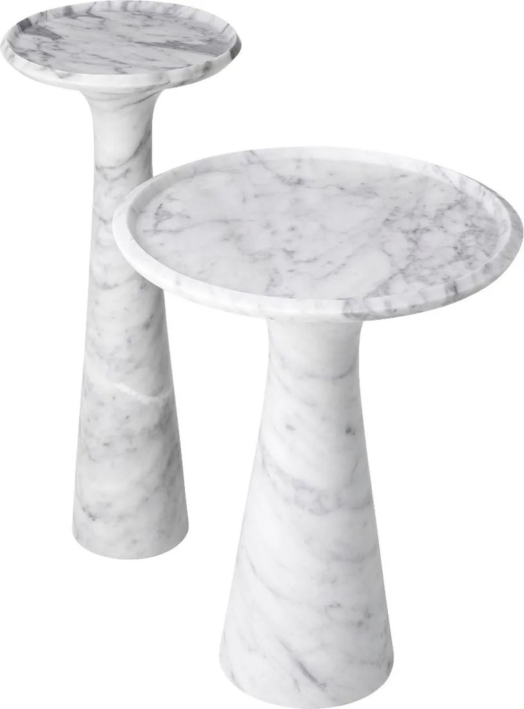 Masuta auxiliara design LUX din marmura Pompano low 113749 HZ