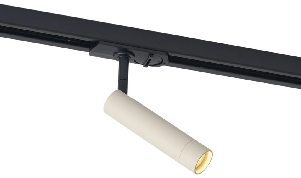 Spot modern bej cu negru pentru sistem de șină monofazat - Iconic Ivy