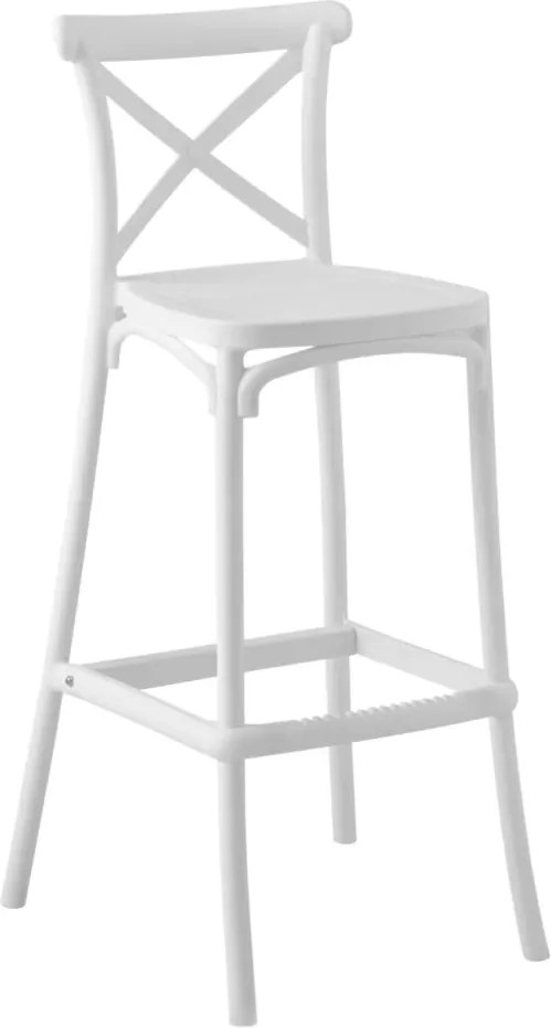 Scaun de bar, alb, SAVITA TYP 2
