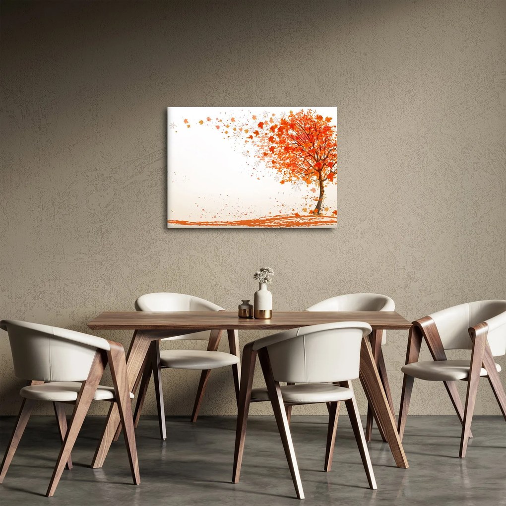 Tablou - Copac în vâmnt (70x50 cm)