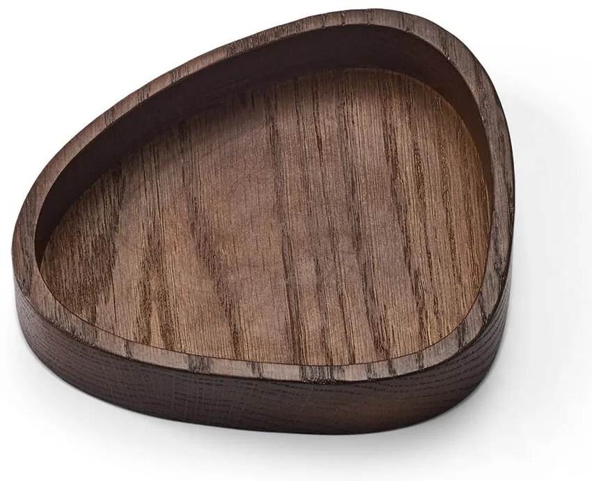 Cutie de depozitare maro din lemn, decorativă 14x12,5x3 cm Curve S – LIND DNA