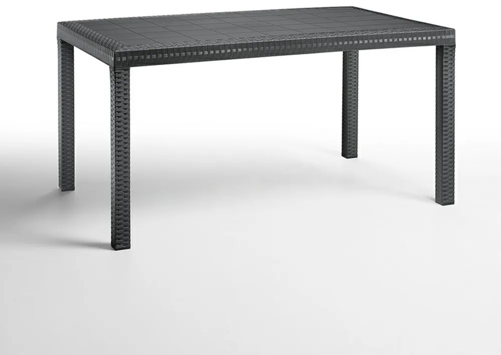 Masă de grădină din plastic Hella, grafit