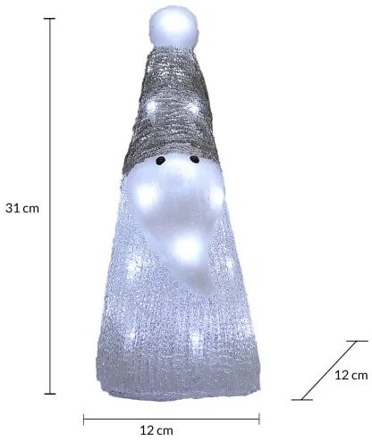 Deuba Gnom de Crăciun cu iluminare LED