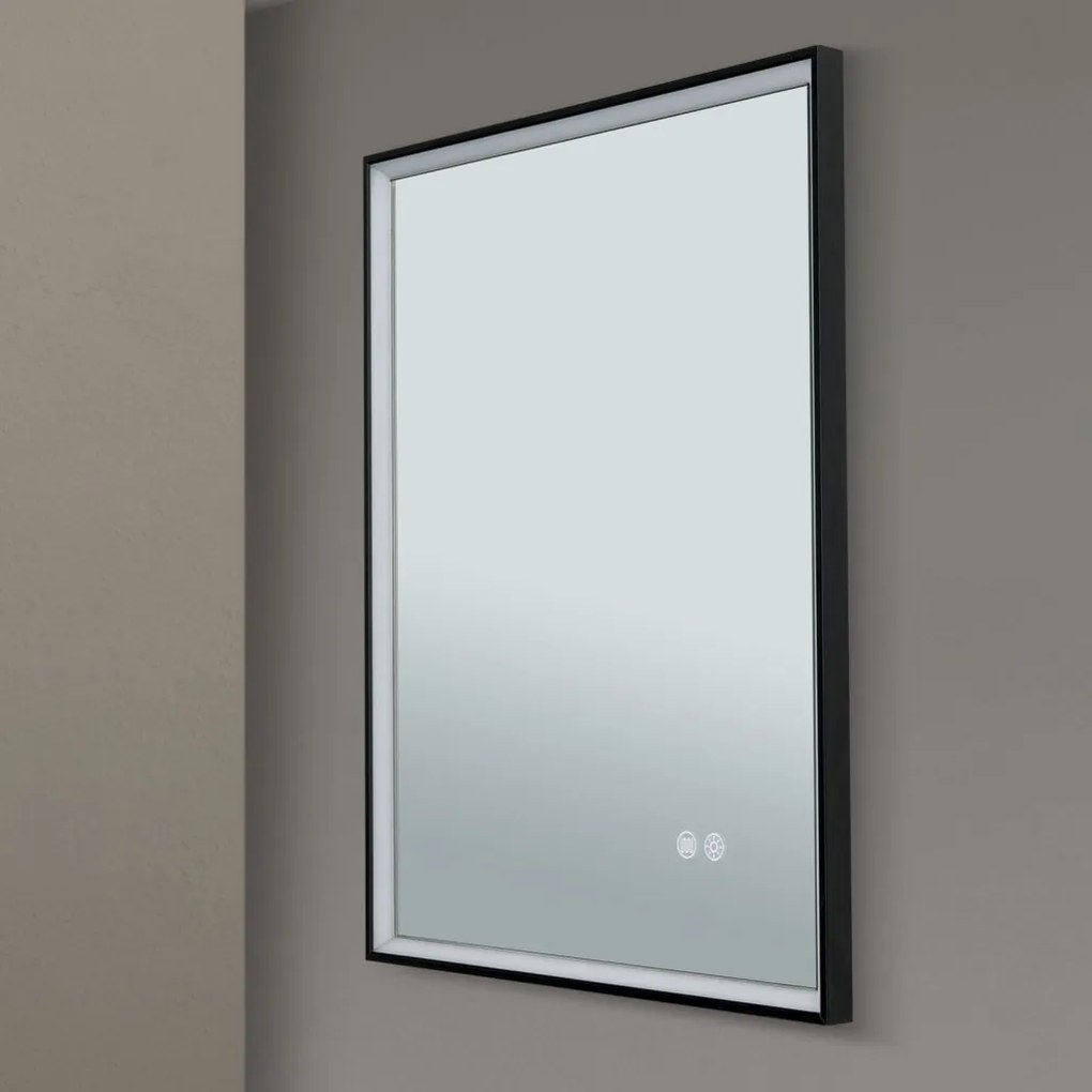 Oglinda baie cu iluminat LED dimabil IP44 FRAME 45-60cm