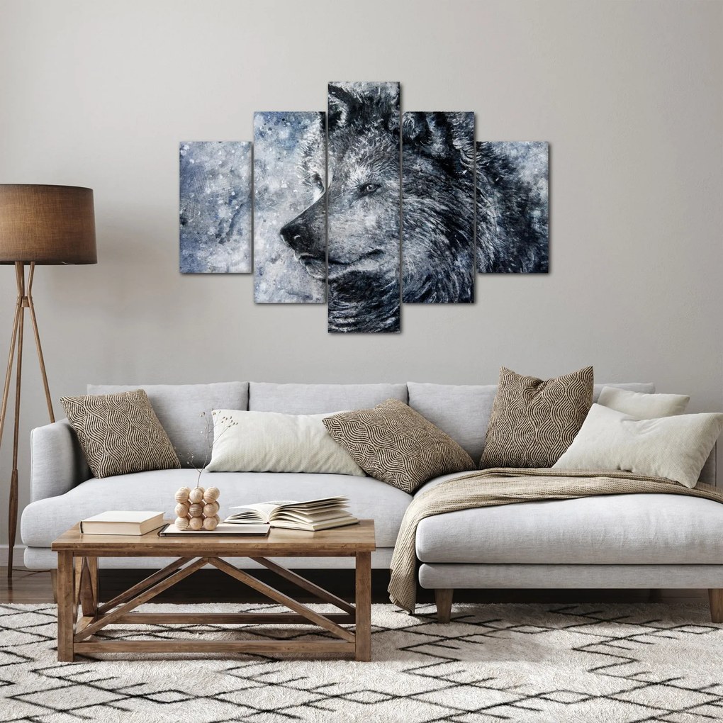 Tablou - Lupul din desene animate (150x105 cm)