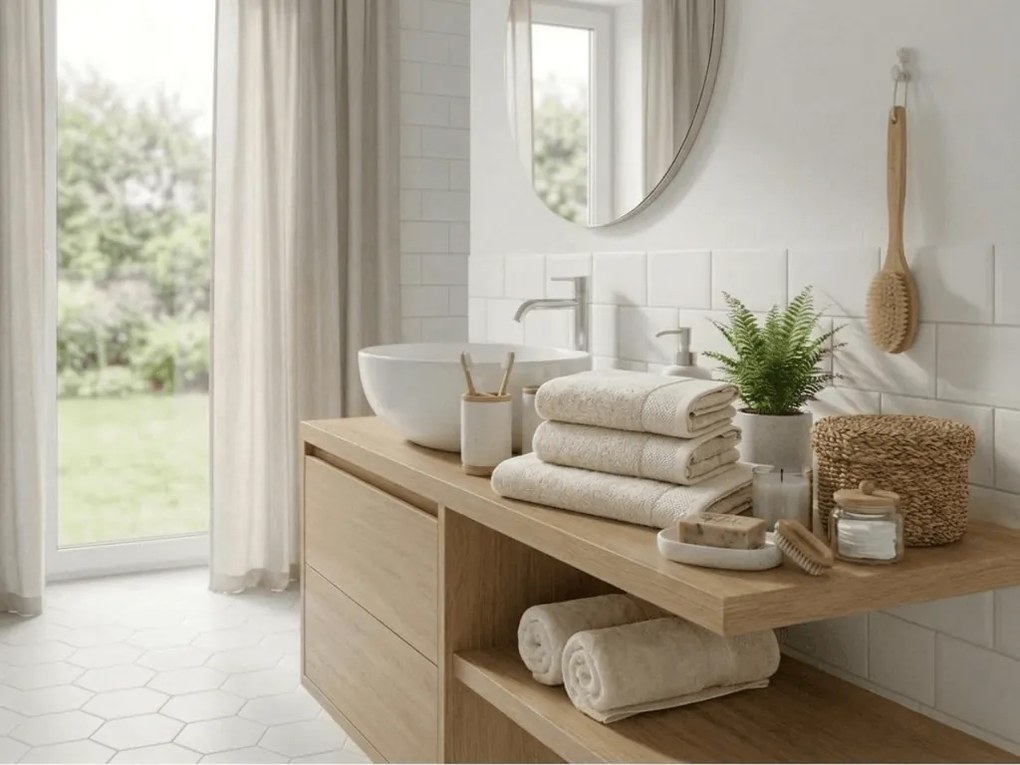 Prosop CLYR 50x100 cm crem, 100% bumbac