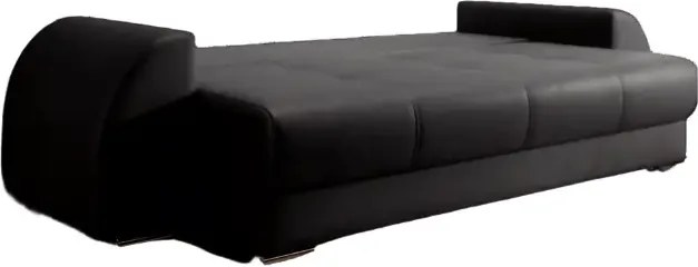 Canapea extensibilă dumonde cu ladă de depozitare si sezut confortabil din spuma high-density, Verona Antracit 260x100 cm