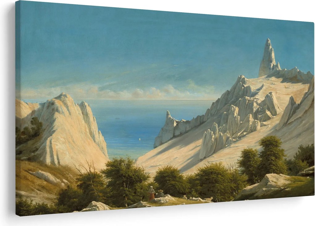 Tablou - Georg Emil Libert, View of Sommerspiret, the Cliffs of Møn, reproducere (90x60 cm)