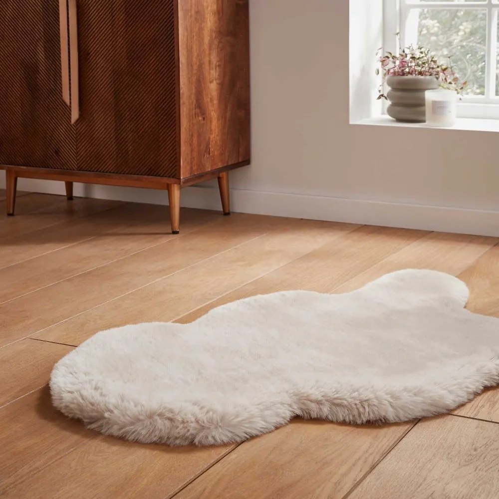 Blană crem sintetică 60x90 cm Super Teddy – Think Rugs