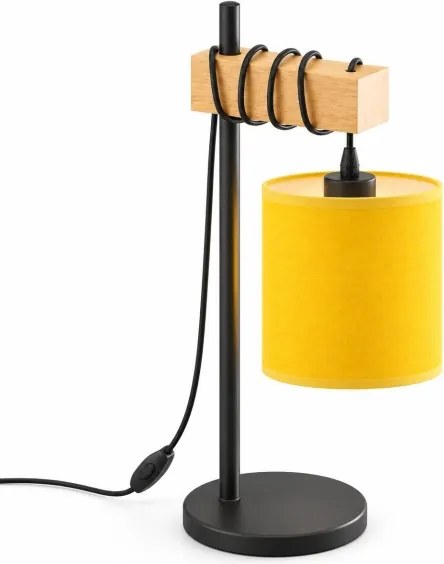 BRILAGI - Lampă de masă NUBILA 1xE27/40W/230V maro/negru/galben