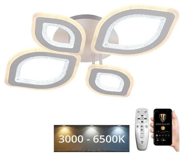 Lustră LED dimabilă aplicată LED/95W/230V 3000-6500K + telecomandă