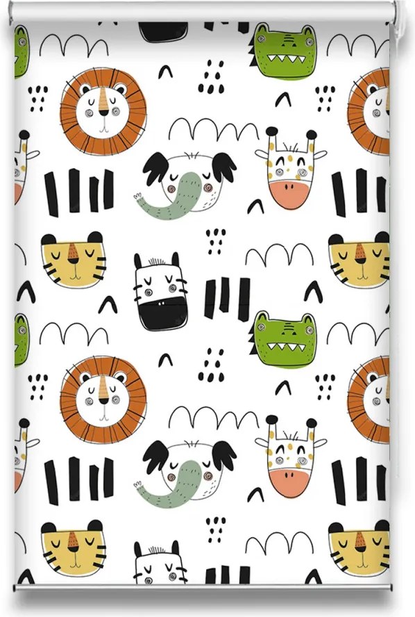 Roletă textilă Kids 7020 cu animale colorate