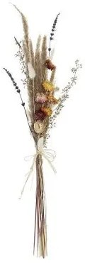 Buchet dkd home decor uscat roz maro galben (8 x 3 x 55 cm)