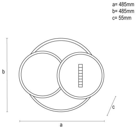 Plafonieră LED dimabilă LED/90W/230V 3000-6500K alb + telecomandă