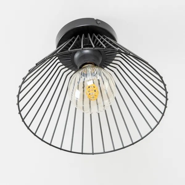 Brilagi - Plafonieră LED aplicată CERIA WIRE 1xE27/40W/230V Ø 21 cm negru