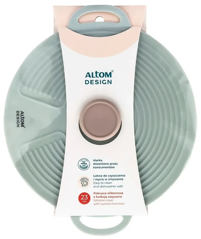 Capac din silicon Altom , salvie, diam. 23 cm, diam. 23 cm