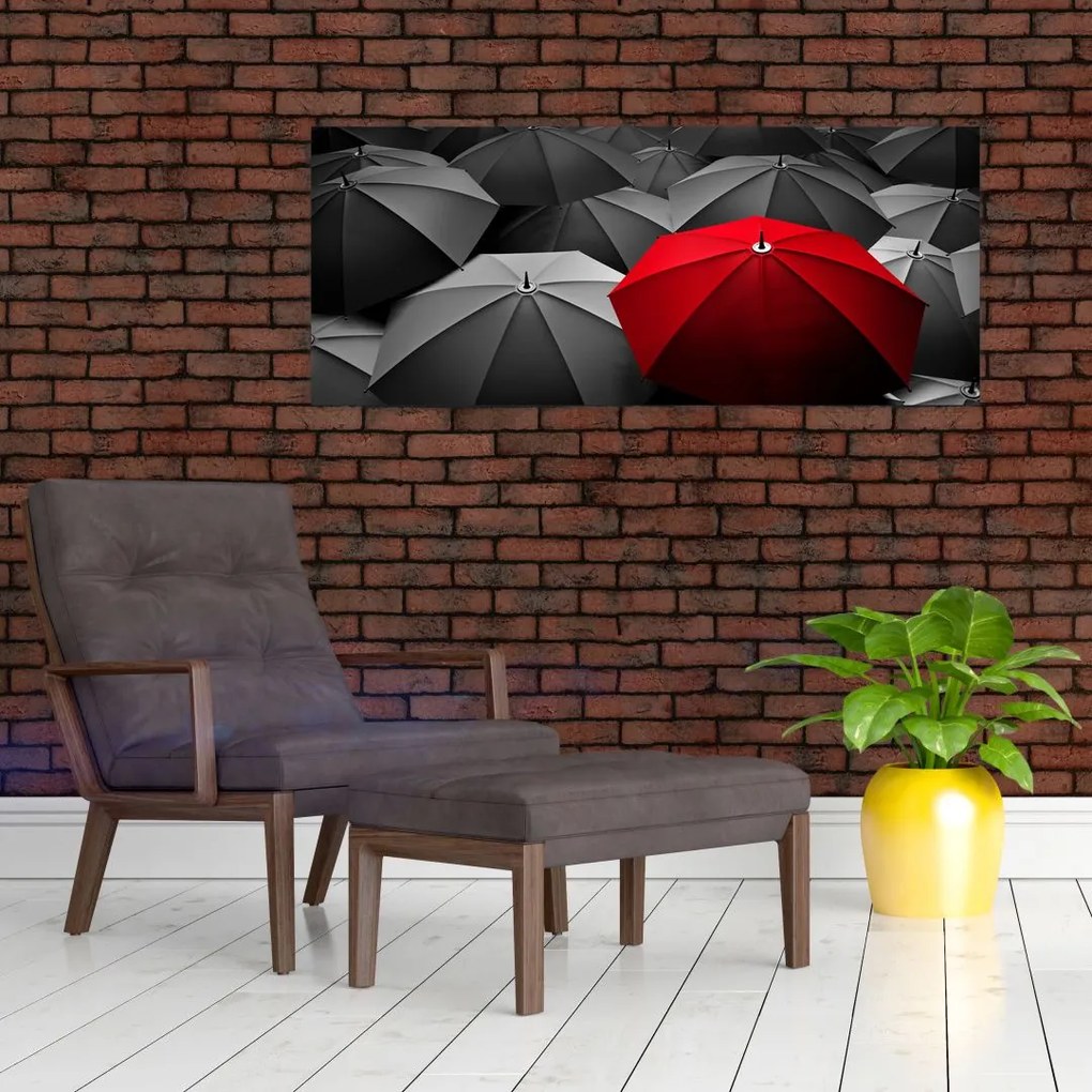 Tablou cu umbrele deschise (120x50 cm)