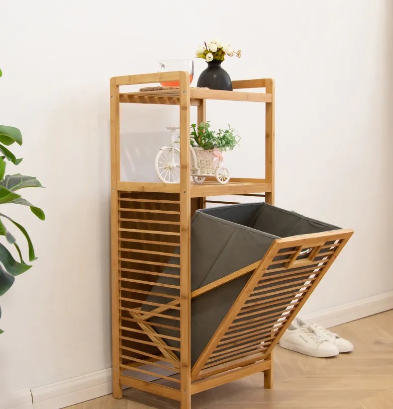 OFERTA Cos de rufe din bambus gri SOBIKON Clasa II.