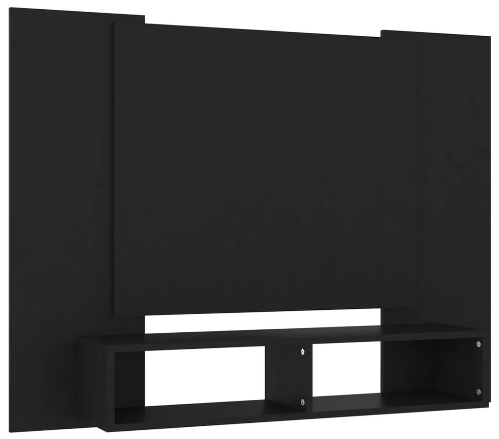 808288 vidaXL Comodă TV de perete, negru, 120x23,5x90 cm, PAL