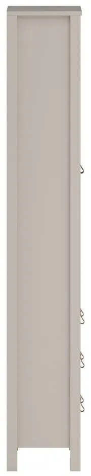 Vitrină grej 78x199x33 cm Madrid – Tvilum