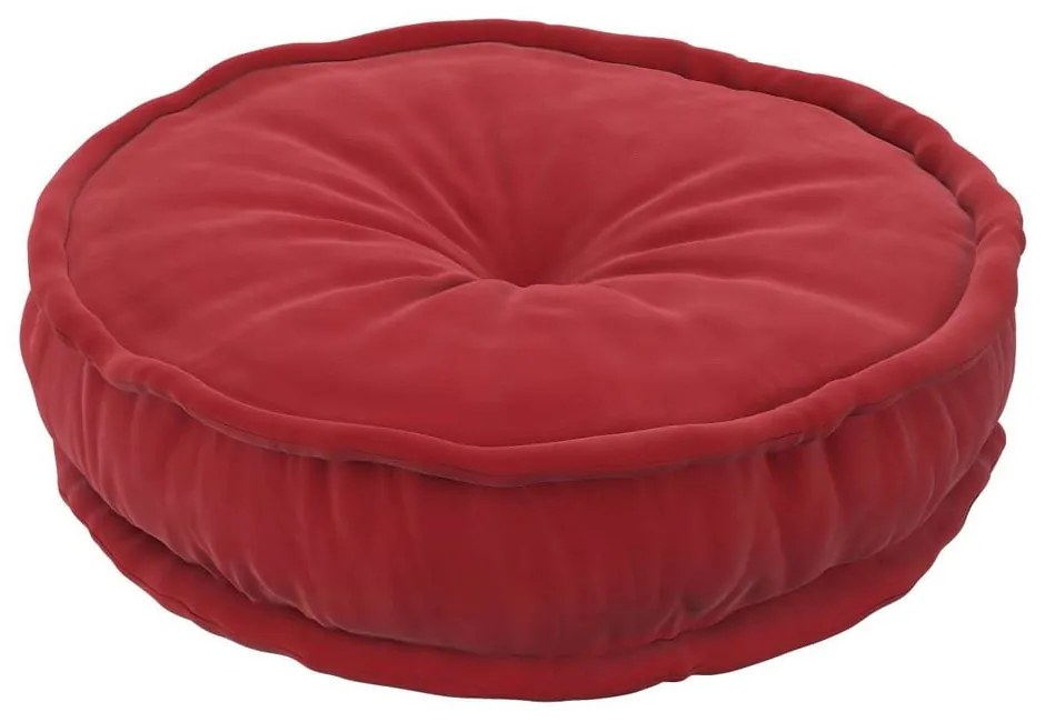 Fotoliu bean bag roșu Posh Velvet – Yellow Tipi