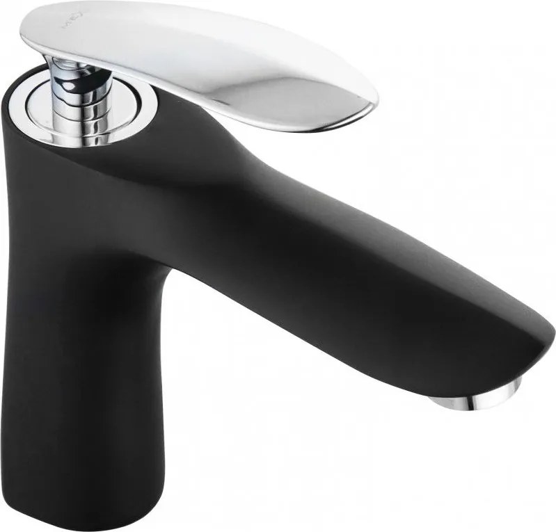 Mexen Lily baterie pentru lavoar, negru/crom - 73600-17