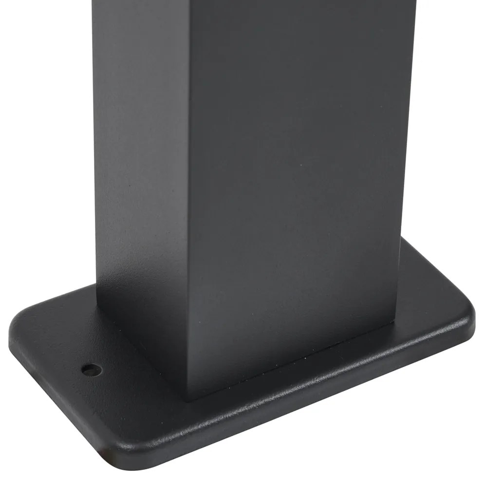 Lampă de podea modernă de exterior neagră 65cm cu priză IP44 - Baleno